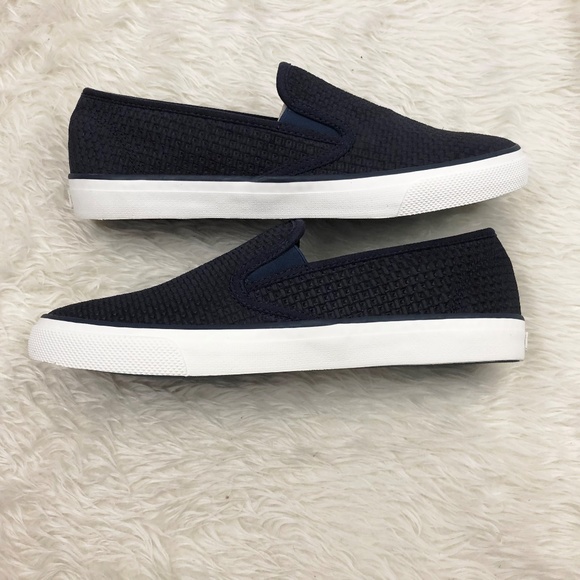 Sperry Top Side Seaside Emaboss Suede Navy US 10 - Picture 4 of 8